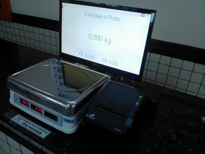Balança Automática pronta para atender o próximo cliente